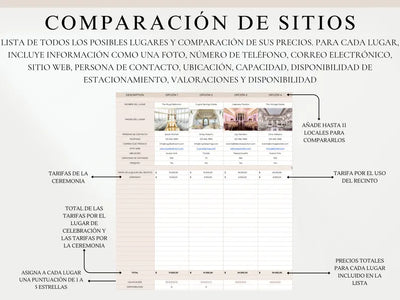 Wedding Planner Page